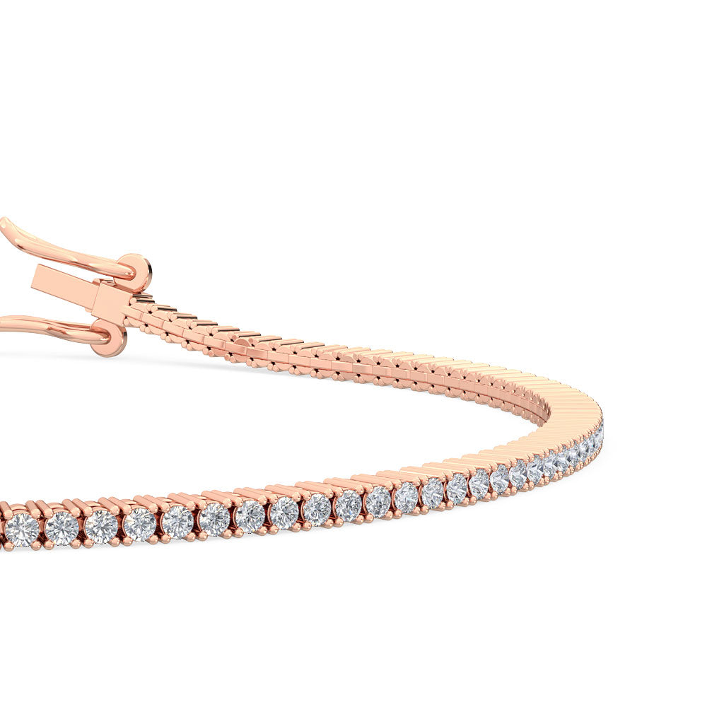 18K 1 ct. tw. Nature Diamond Tennis Bracelet