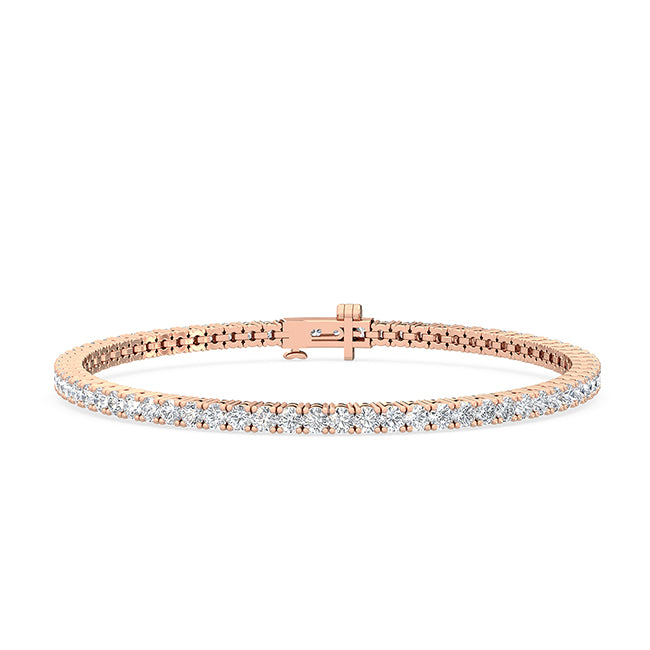 18K 3 ct. tw. Nature Diamond Tennis Bracelet