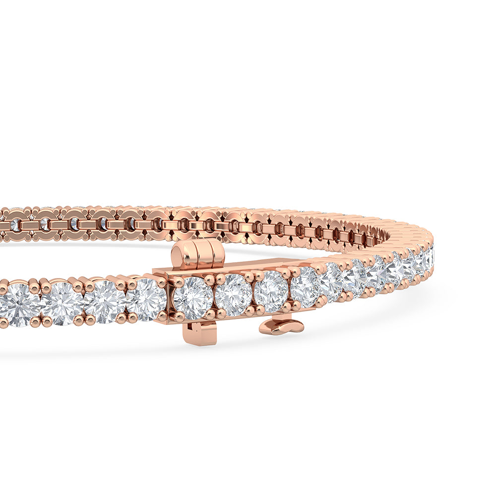 18K 3 ct. tw. Nature Diamond Tennis Bracelet