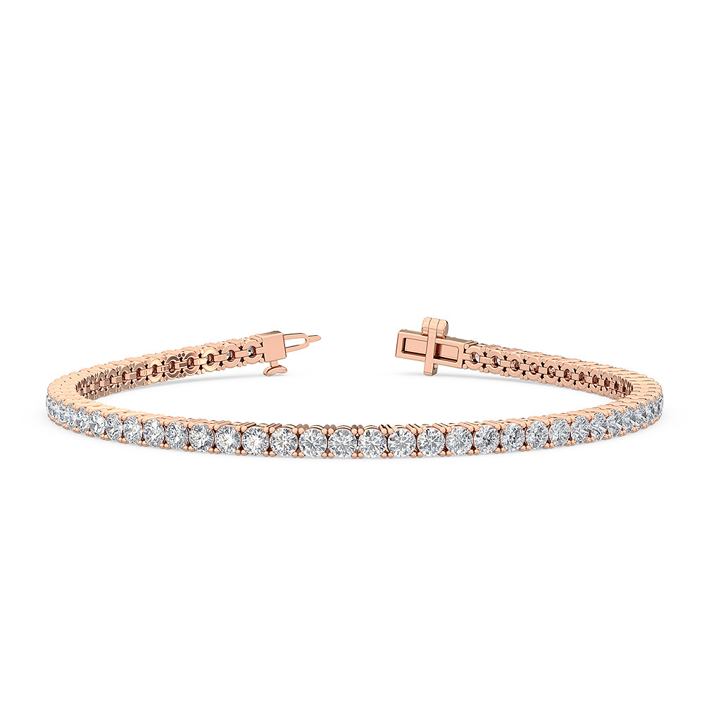 18K 3 ct. tw. Nature Diamond Tennis Bracelet