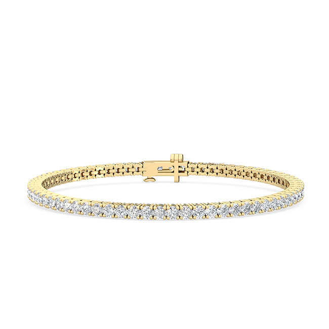 18K 3 ct. tw. Nature Diamond Tennis Bracelet