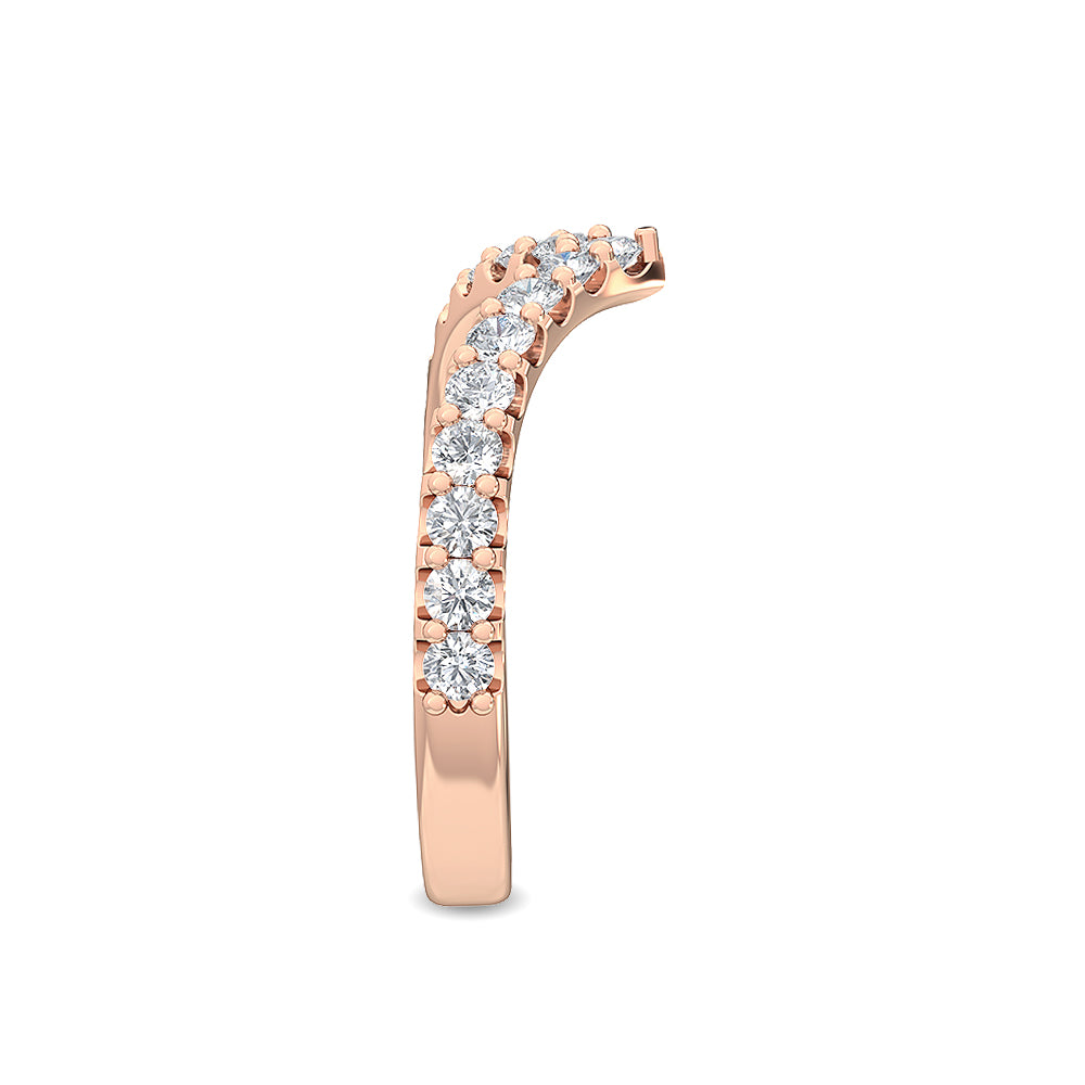18K Nature Diamond Stackable Ring 0.35 ctw