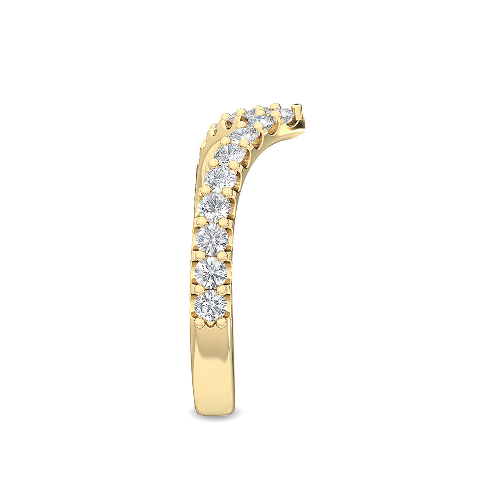 18K Nature Diamond Stackable Ring 0.35 ctw