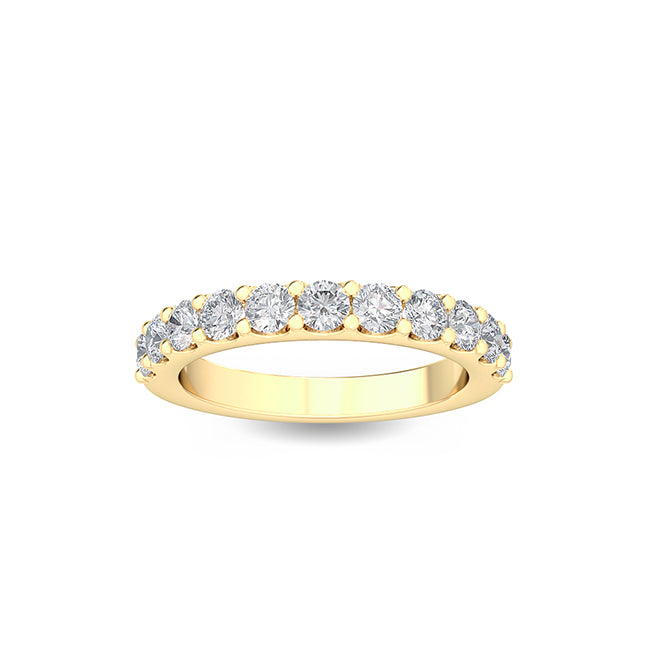 18K Nature Diamond Stackable Ring 1 ctw