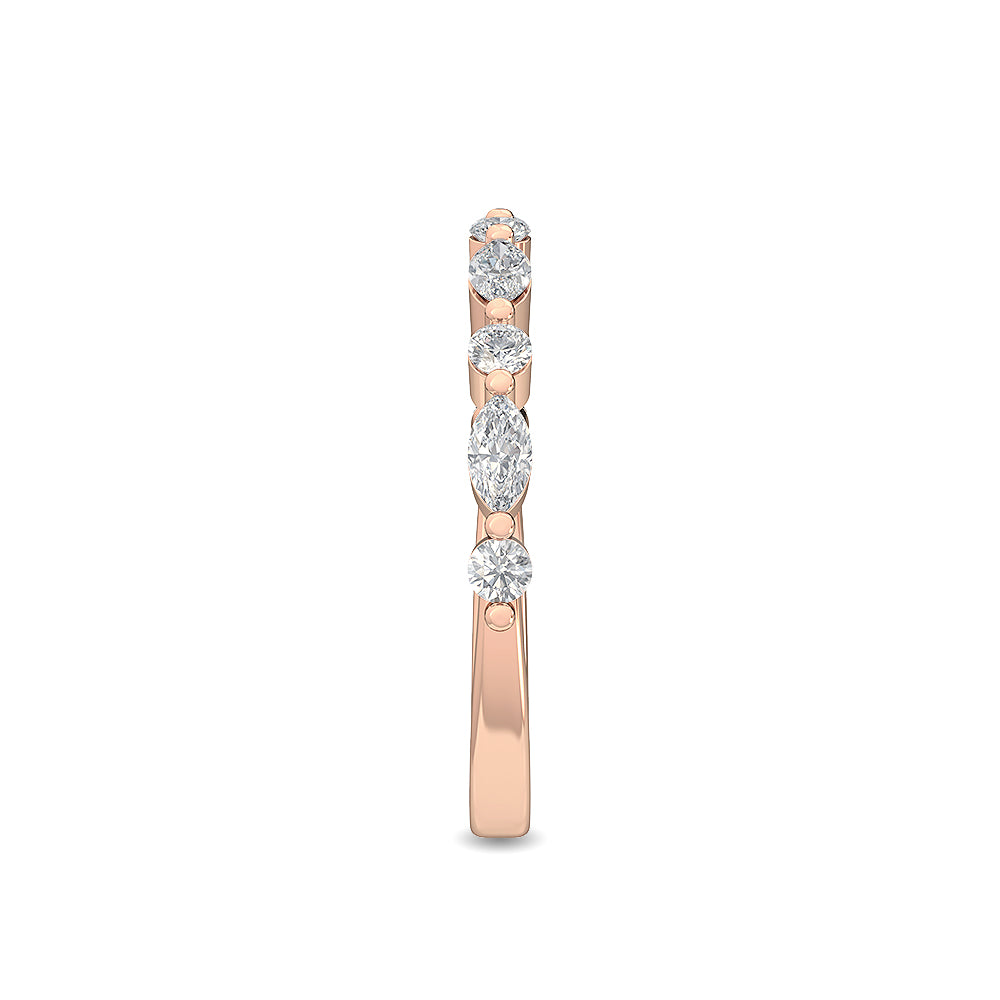18K Nature Diamond Stackable Ring 0.25ctw