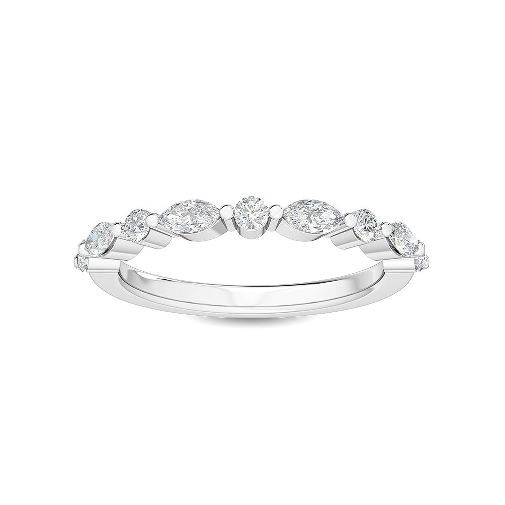 18K Nature Diamond Stackable Ring 0.25ctw