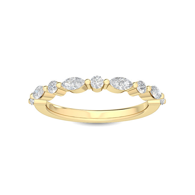 18K Nature Diamond Stackable Ring 0.25ctw