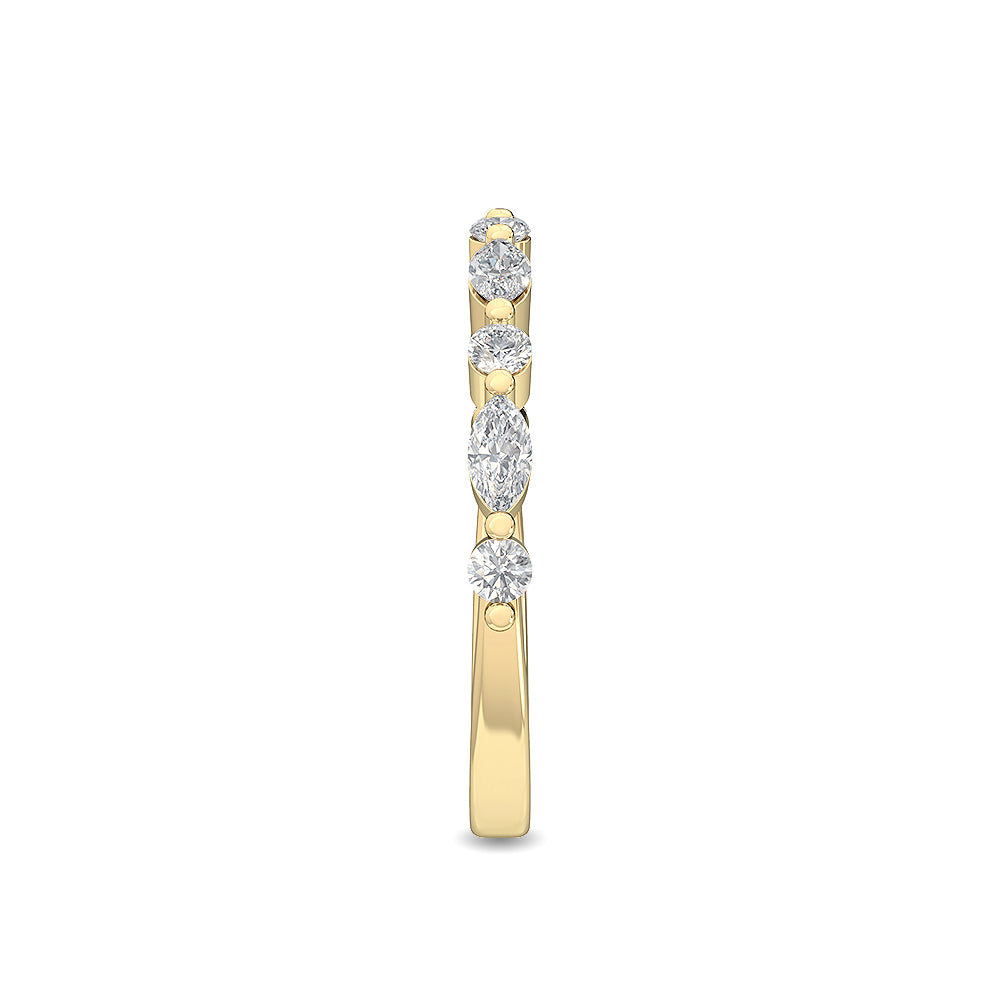 18K Nature Diamond Stackable Ring 0.25ctw