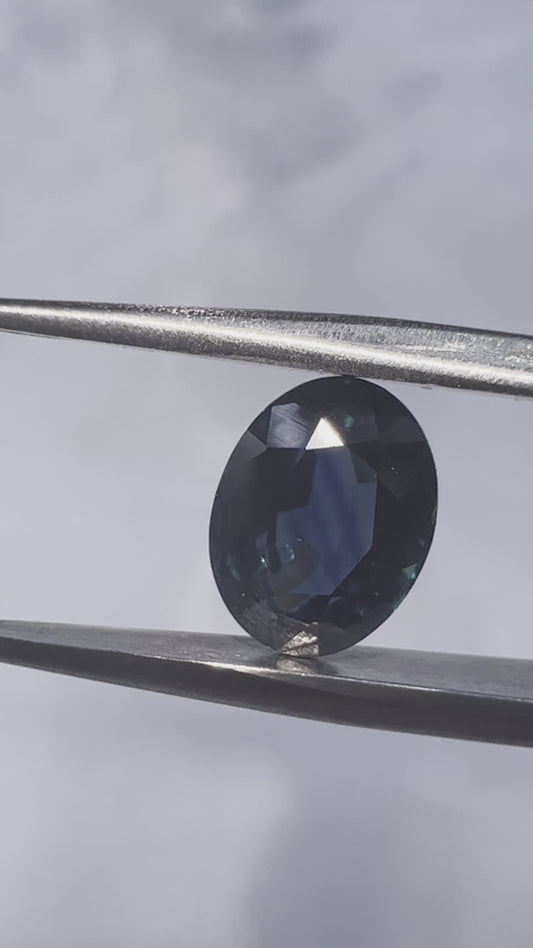 Unheated blue sapphire 1.62cts