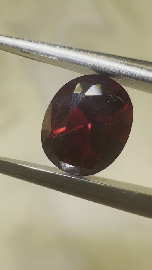 Unheated pigeon blood red ruby 1.10cts