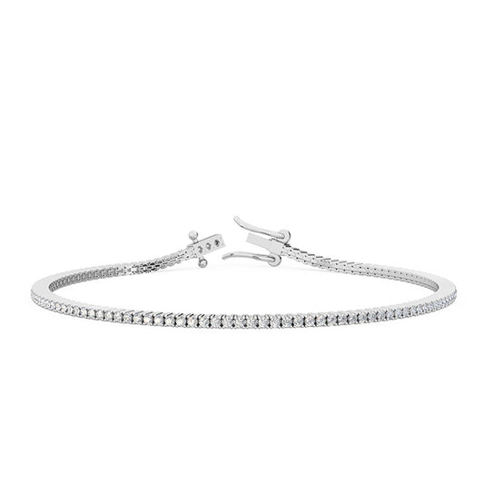 18K 1 ct. tw. Nature Diamond Tennis Bracelet