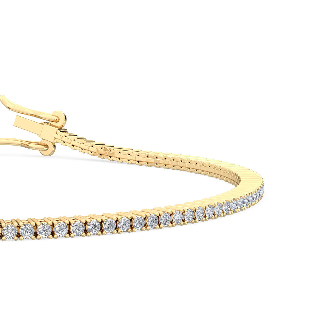 18K 1 ct. tw. Nature Diamond Tennis Bracelet