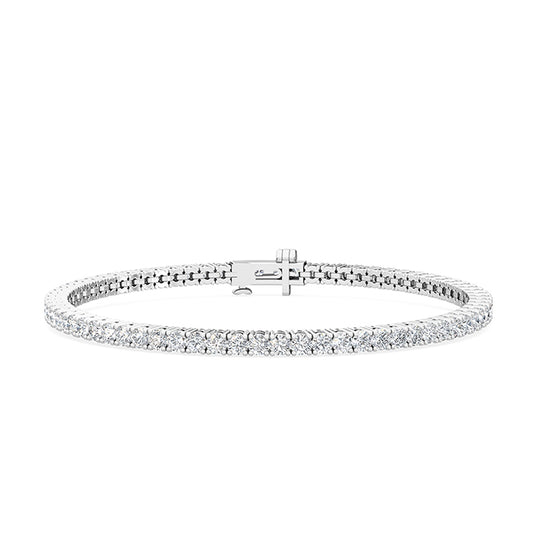 18K 3 ct. tw. Nature Diamond Tennis Bracelet