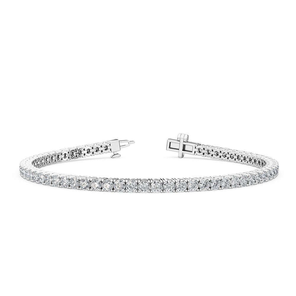 18K 3 ct. tw. Nature Diamond Tennis Bracelet